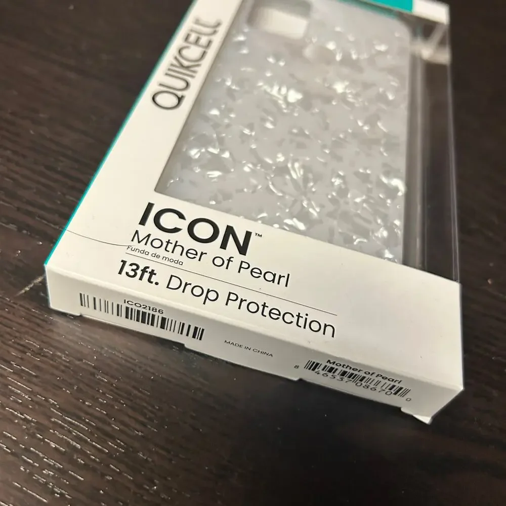 New Quikcell Wiko Voix ICON Fashion Case - Mother of Pearl